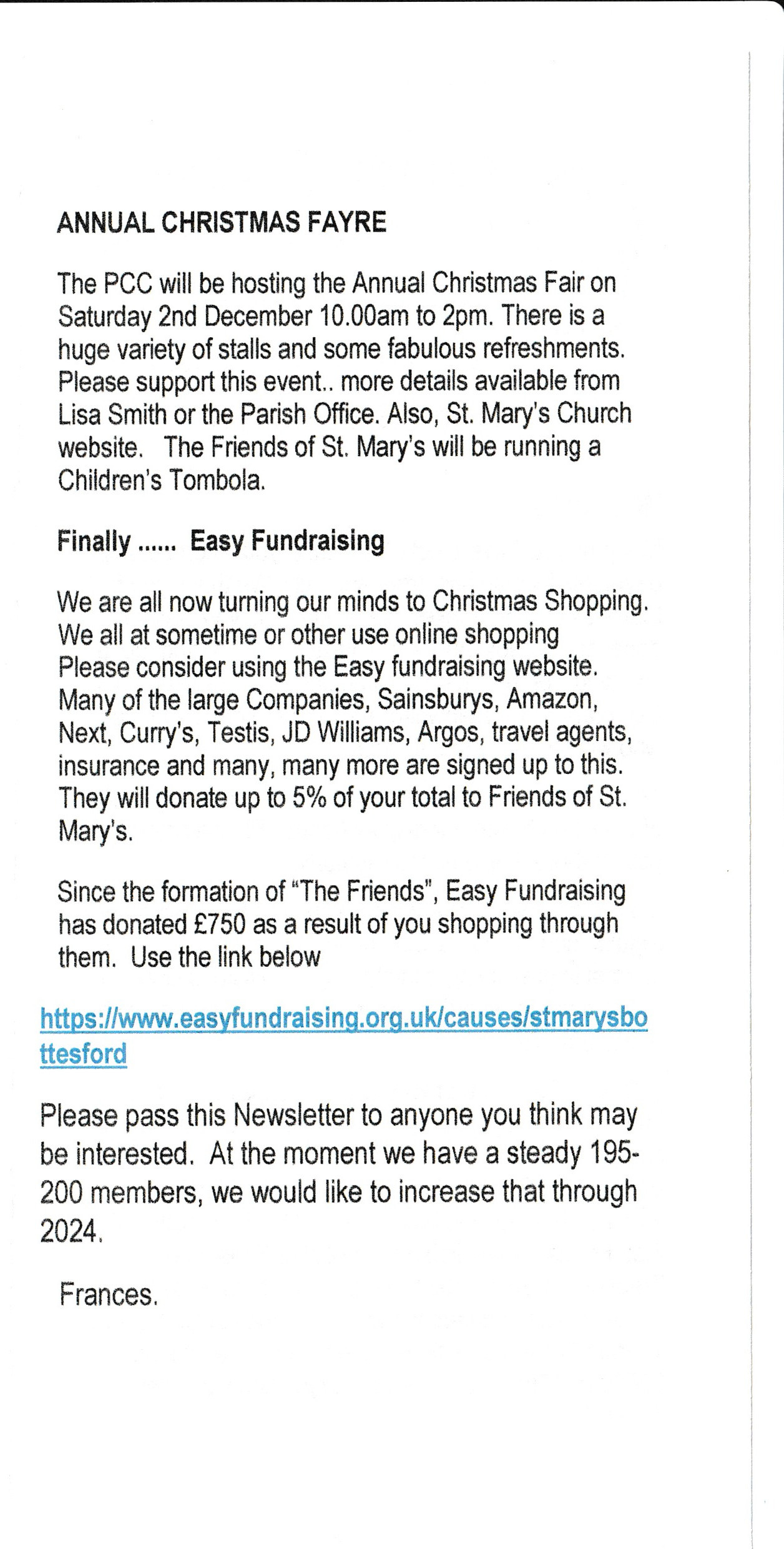 Newsletters St Mary the Virgin